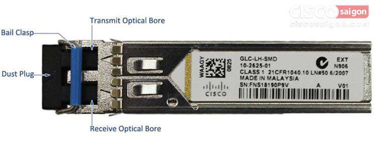Cisco GLC-LH-SMD 1000BASE-LX/LH SFP sử dụng với cáp quang Multimode và Singlemode với bước sóng 1310nm Cisco GLC-LH-SMD 1000BASE-LX/LH SFP sử dụng với cáp quang Multimode và Singlemode với bước sóng 1310nm