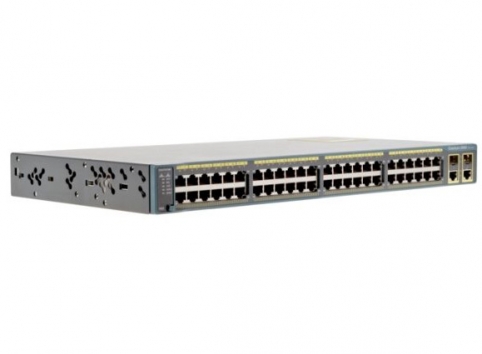 WS-C2960+48TC-L Cisco Catalyst 2960 48 port 10/100Mbps + 2 port T/SFP LAN Base