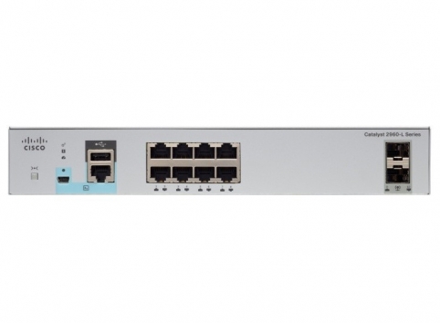 WS-C2960L-8TS-LL Cisco Catalyst 2960L 8 port GigE, 2 x 1G SFP, LAN Lite
