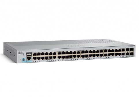 WS-C2960L-48PS-LL Cisco Catalyst 2960L 48 port GigE with PoE, 4 x 1G SFP, LAN Lite